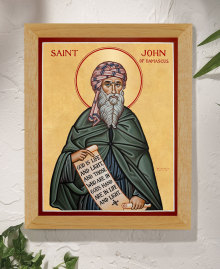 St. John of Damascus Original Icon 14" tall SOLD