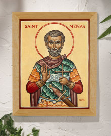 St. Menas the Martyr Original Icon 14" tall