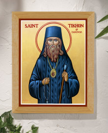 St. Tikhon of Zadonsk Original Icon 14" tall